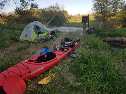 Day 1 campsite